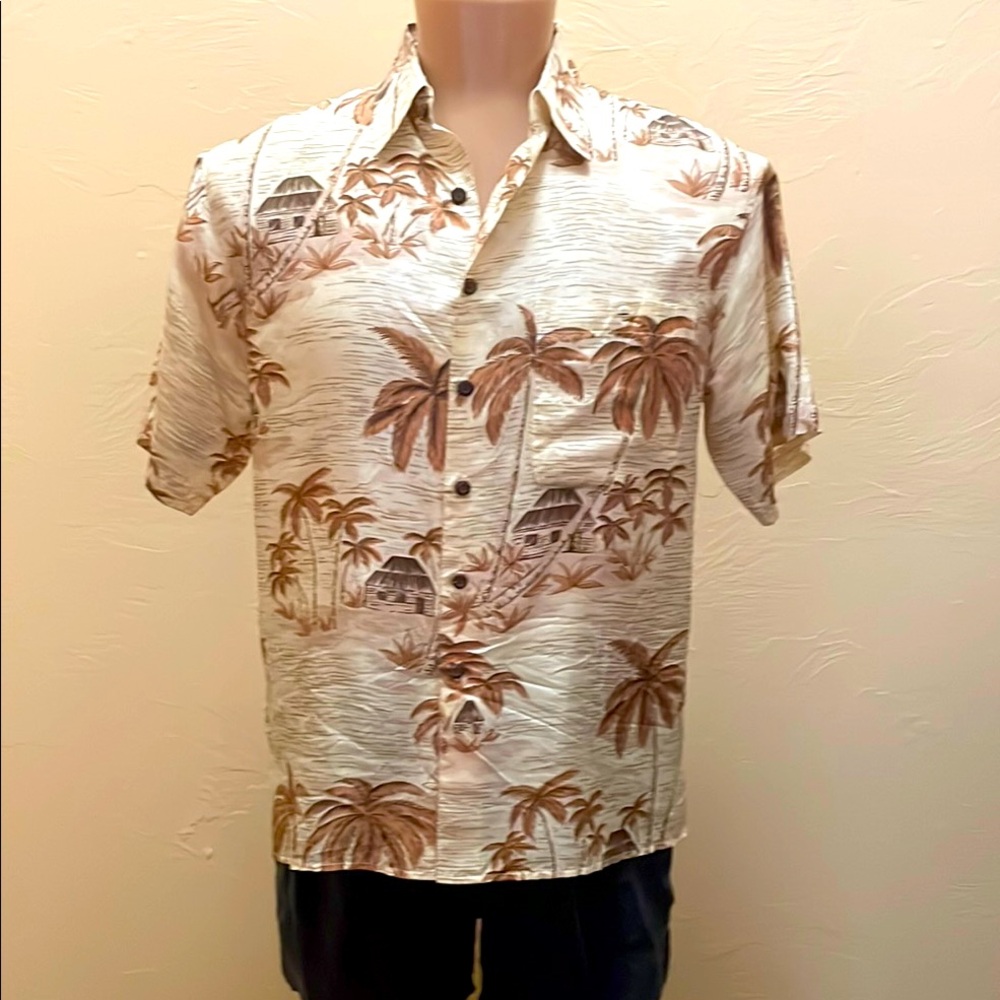 Tropical Print Men's Shirt - P6